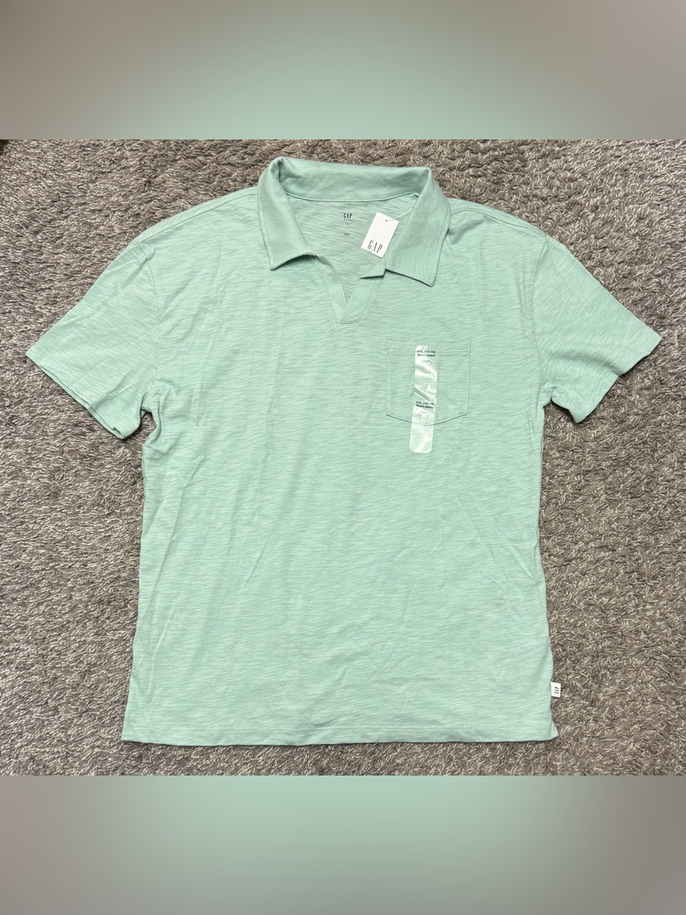 NWT Boys Gap Kids Polo, light green, size YXXL (14-16)